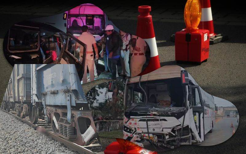 آندھرا پردیش میں دوسڑک حادثات میں سات افرادہلاک